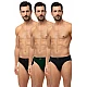 Ανδρικό εσώρουχο slip MINERVA SPORTIES 3 PACK 23027-162 ΜΑΥΡΟ-ΜΠΛΕ-ΚΥΠΑΡΙΣΣΙ