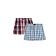 Ανδρικό εσώρουχο Boxer Καρό Ποπλίνα 2 Pack Minerva 96-23074-56 ΜΠΛΕ ΚΟΚΚΙΝΟ-ΓΑΛΑΖΙΟ