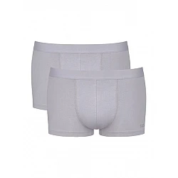 Ανδρικό Εσώρουχο Boxer Μποξεράκι Βαμβακερό 2 PACK Εξωτερικό Λάστιχο SLOGGI MEN GO ABC 2.0 H HIPSTER 2P 10217770-00FU ΓΚΡΙ