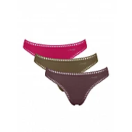 Γυναικείo εσώρουχo 3PACK sloggi GO Crush H Mini C3P 10219682 -M023 ΦΟΥΞΙΑ ΚΑΦΕ ΧΑΚΙ