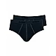 Ανδρικό Εσώρουχο Slip Σλιπ Βαμβάκι 2 PACK SLOGGI 24/7 H MIDI 10207044-0004 ΜΑΥΡΟ