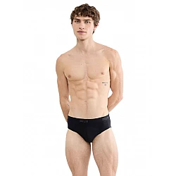 Ανδρικό Εσώρουχο Σλίπ Βαμβάκι 2 PACK SLOGGI SLG Base Brief 10224733-M013 ΜΑΥΡΟ ΓΚΡΙ