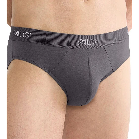 Ανδρικό Εσώρουχο Σλίπ Βαμβάκι 2 PACK SLOGGI SLG Base Brief 10224733-6652 ΓΚΡΙ-ΓΚΡΙ