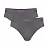 Ανδρικό Εσώρουχο Σλίπ Βαμβάκι 2 PACK SLOGGI SLG Base Brief 10224733-6652 ΓΚΡΙ-ΓΚΡΙ