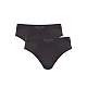 Ανδρικό Εσώρουχο Σλίπ Βαμβάκι 2 PACK SLOGGI SLG Base Brief 10224733-3828 ΣΚΟΥΡΟ ΓΚΡΙ CHARCOAL