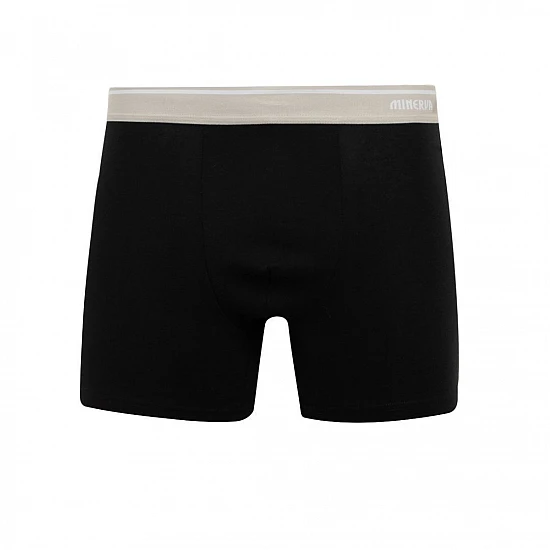 Ανδρικό Εσώρουχο Boxer βαμβακερό 2Pack Mengear Regular Minerva 96-29476-392 BLACK-BLACK-GREY