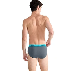 Ανδρικό Εσώρουχο Σλίπ Βαμβάκι 2 PACK SLOGGI MEN MIDI START 10206949-M024 ΠΕΤΡΟΛ ΓΚΡΙ