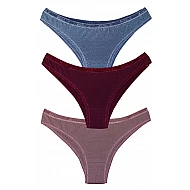 Γυναικείο slip Tai 3 PACK Βαμβακερό APPLE 0220238E Dusty/Mauve/Teal