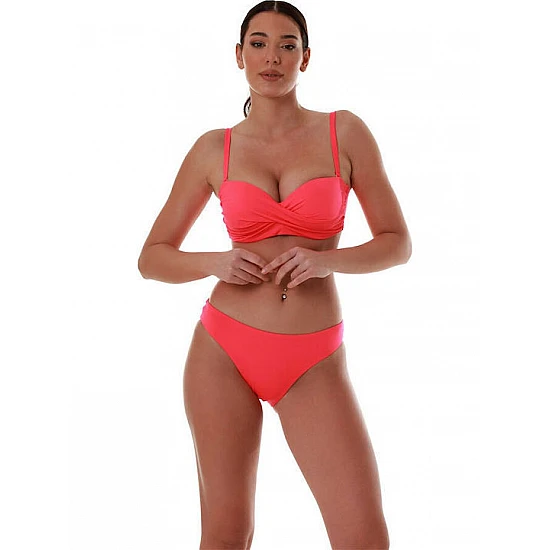 Γυναικείο μαγιό Bikini Top Strapless Μπανέλα Bluepoint 25066093D-20 D Cup ΦΟΥΞΙΑ