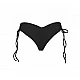 Γυναικείο μαγιό bikini bottom brazilian με Σούρα κόψιμο V BLUEPOINT 23065093-02 ΜΑΥΡΟ