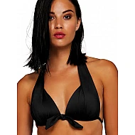 Γυναικείο μαγιό Τρίγωνο Push-Up χωρίς μπανέλα FASHION SOLIDS Blu4u 25366084-02 ΜΑΥΡΟ