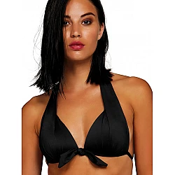Γυναικείο μαγιό Τρίγωνο Push-Up χωρίς μπανέλα FASHION SOLIDS Blu4u 25366084-02 ΜΑΥΡΟ