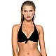 Γυναικείο μαγιό Τρίγωνο Push-Up χωρίς μπανέλα FASHION SOLIDS Blu4u 25366084-02 ΜΑΥΡΟ
