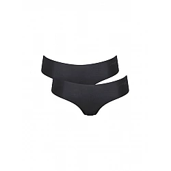 Γυναικείο εσώρουχο Slip laser cut Sloggi Zero Microfibre Hipster 10214689-0004/04 2PACK ΜΑΥΡΟ