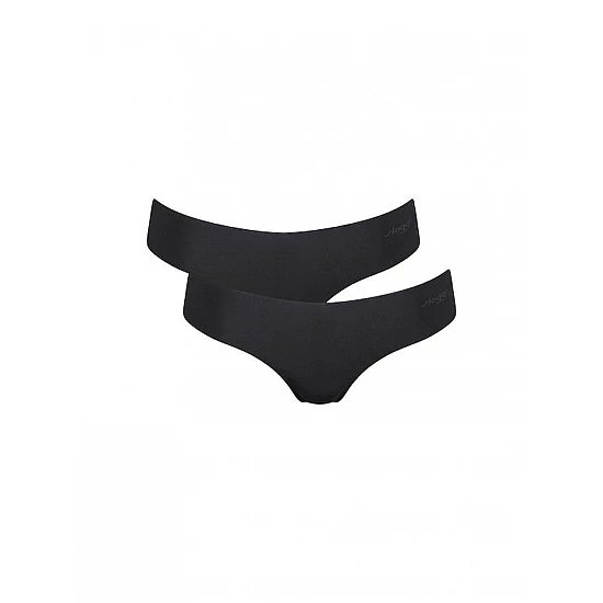 Γυναικείο εσώρουχο Slip laser cut Sloggi Zero Microfibre Hipstring 10214692-0004-04 2PACK ΜΑΥΡΟ