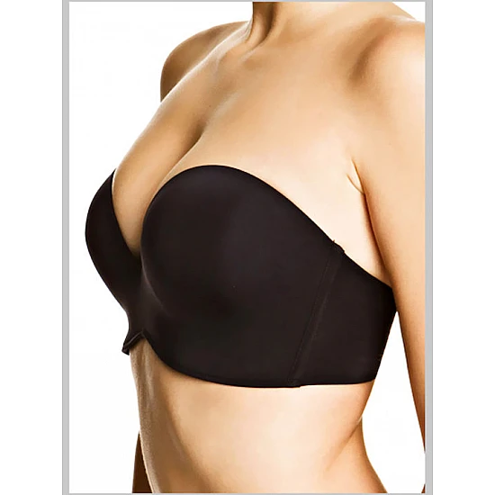 Σουτιέν Ultimate Strapless Push Up Hand Support Αόρατη Μπανέλα Βαθύ Ντεκολτέ Wonderbra W032D-1001 ΜΑΥΡΟ