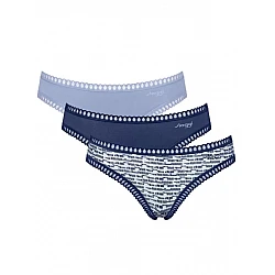 Γυναικείo εσώρουχo 3PACK sloggi GO Crush H Mini C3P 10219682 -V003 - ΜΠΛΕ ΣΙΕΛ ΕΜΠΡΙΜΕ