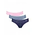 Γυναικείo εσώρουχo 3PACK sloggi GO Crush H Mini C3P 10219682-V004 ΡΟΖ ΡΑΦ ΜΠΛΕ