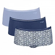 Γυναικείo εσώρουχo 3PACK sloggi GO Crush H Short C3P 10219652 -V003 - ΜΠΛΕ ΣΙΕΛ ΕΜΠΡΙΜΕ