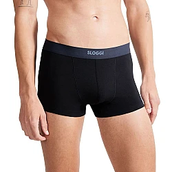 Ανδρικό Εσώρουχό μπόξερ Αναπνέον Βαμβάκι 2PACK Sloggi EVER Ease Hipster 10222379-0004 ΜΑΥΡΟ