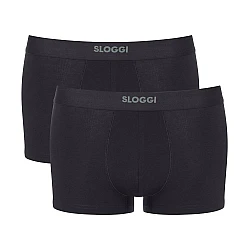 Ανδρικό Εσώρουχό μπόξερ Αναπνέον Βαμβάκι 2PACK Sloggi EVER Ease Hipster 10222379-0004 ΜΑΥΡΟ