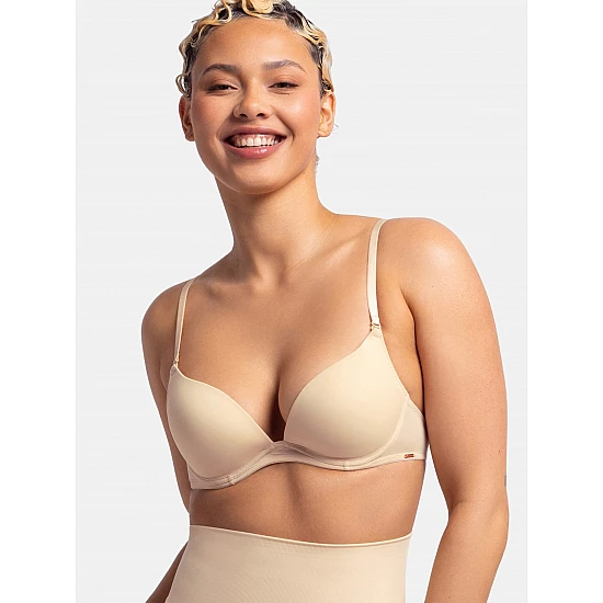 Σουτιέν DORINA BRA Πολυμορφικό Ενίσχυση Μπανέλα MICHELLE SOLUTION Push Up Plunge FXPG0042MI033-BE0001 CUP C-Μπεζ  