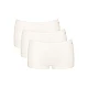 Γυναικεία slip Boxer 3 PACK 3 τεμαχίων Βαμβακερό Sloggi GO Daily  Short 10222337-00GZ Silk White