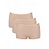 Γυναικεία slip Boxer 3 PACK 3 τεμαχίων Βαμβακερό Sloggi GO Daily  Short 10222337-00LZ BEIZE