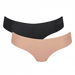 Γυναικείο Εσώρουχο Slip laser cut 2PACK Sloggi Zero Microfibre HIPSTRING 10215267-M004 ΜΑΥΡΟ-ΜΠΕΖ