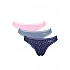 Γυναικείo εσώρουχo 3PACK sloggi GO Crush String C3P 10219704-V004-ΡΟΖ ΜΠΛΕ ΡΑΦ