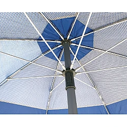 Oμπρέλα Θαλάσσης-Ήλιου 200/8  Σκελετός Μεταλλικός  επίστρωση UPF50+ Αντιανεμική Solart 1556 Μπλε