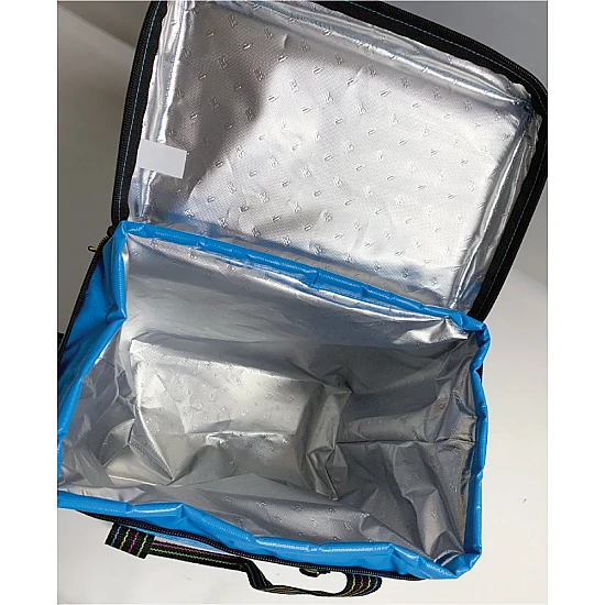 Ισοθερμική Tσάντα ώμου Αδιάβροχη Soft Cooler 5L 24x15x15cm ΜΑUI & SONS 2714 ΤΥΡΚΟΥΑΖ