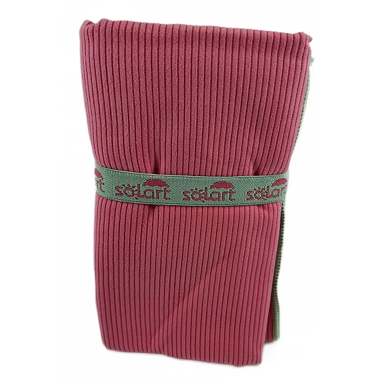 ΠΕΤΣΕΤΑ ΘΑΛΑΣΣΗΣ MICROFIBER Κοτλέ Super Απορροφητική Ελαφριά EXTRA LARGE 110x175cm SOLART 4966 ΡΟΖ-ΠΕΤΡΟΛ