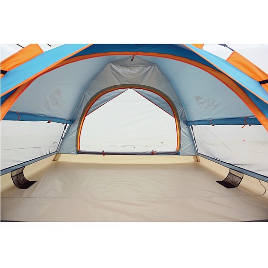 Σκηνή Παραλίας 210cm X210cmX135cm 4 Ατόμων με Αυτόματο Άνοιγμα Προστασία από UV Άξονες Fiberglass 7.9mm Solart 1664 ΠΕΤΡΟΛ