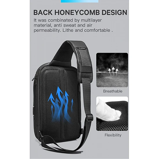 Τσαντάκι Ώμου Χιαστί Crossbody Bange 7258 ΜΑΥΡΟ