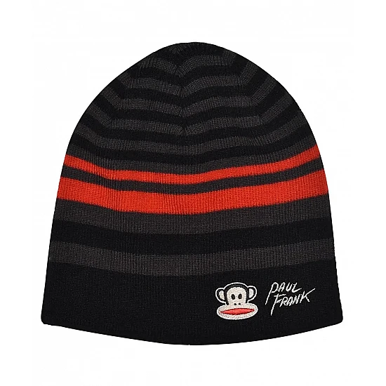 Παιδικό Σκουφάκι Πλεκτό Ακρυλικό One Size PAUL FRANK STAMION PF02008 ΜΑΥΡΟ