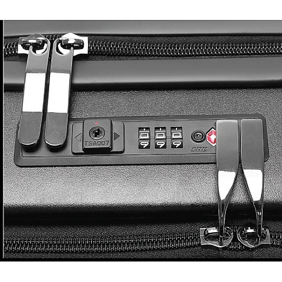 Βαλίτσα trolley Καμπίνας Πολυκαρμπονικό (PC) Σκληρή Laptop Μικρή 55x34,5x23cm 33LT NAUTICA 2910 ΜΑΥΡΟ