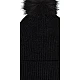 Γυναικείος Σκούφος Πλεκτός Μονόχρωμος Lurex-Pom Pom Ακρυλικός STAMION 111259 ΜΑΥΡΟ