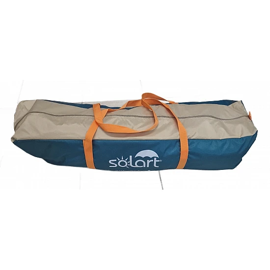 Σκηνή Παραλίας Camping 230x230x165cm 4 Ατόμων με Αυτόματο Άνοιγμα Προστασία από UV Άξονες Fiberglass Solart 1782 ΠΕΤΡΟΛ ΜΠΕΖ