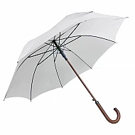 Ομπρέλα Βροχής Νυφική-unisex Μονοκόματη Αυτόματη Μπαστούνι Ακτίνες fiberglass 58 cm KEVIN WEST 1706 ΛΕΥΚΟ