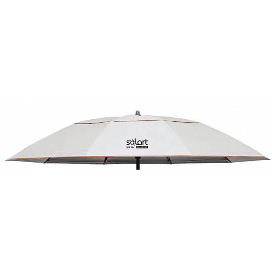 Oμπρέλα Θαλάσσης-Ήλιου 210/10  Ακτίνες fiberglass Χωρίς Μηχανισμό κλήσης επίστρωση black out εξαερισμός Πασαλάκια-σχοινιά Solart 1919 ΛΕΥΚΟ-ΠΟΡΤΟΚΑΛΙ