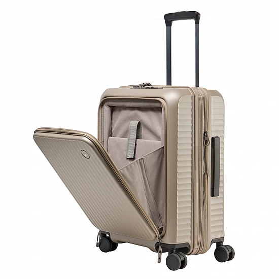 Βαλίτσα trolley Καμπίνας Πολυκαρμπονικό (PC) Σκληρή Laptop 20'' Μικρή 55x41x24cm NAUTICA 2972 ΧΡΥΣΟ