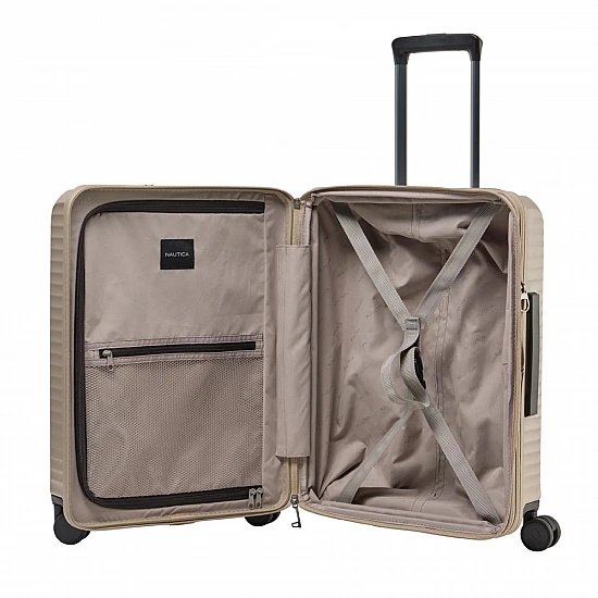 Βαλίτσα trolley Καμπίνας Πολυκαρμπονικό (PC) Σκληρή Laptop 20'' Μικρή 55x41x24cm NAUTICA 2972 ΧΡΥΣΟ