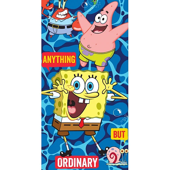 ΠΕΤΣΕΤΑ ΘΑΛΑΣΣΗΣ MICROFIBER 70x140cm SPONGE BOB 4916 ΜΠΛΕ