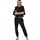 ΓΥΝΑΙΚΕΙΟ FRENCH TERRY ΠΑΝΤΕΛΟΝΙ  Body Action 021536-01-BLACK
