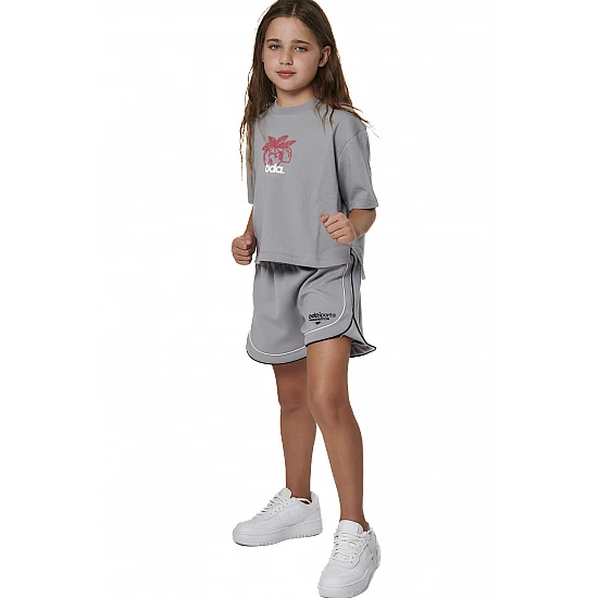 ΠΑΙΔΙΚΟ TECH FLEECE ΣΟΡΤΣ ΓΙΑ ΚΟΡΙΤΣΙΑ Body Action 032605-01-ULTIMATE GREY