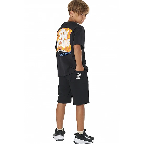 ΠΑΙΔΙΚΟ T-SHIRT ΓΙΑ ΑΓΟΡΙΑ Body Action 054605-01-BLACK