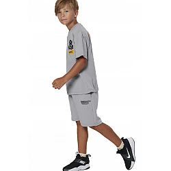 ΠΑΙΔΙΚΗ ΒΕΡΜΟΥΔΑ TECH FLEECE ΓΙΑ ΑΓΟΡΙΑ Body Action 034604-01-ULTIMATE GREY