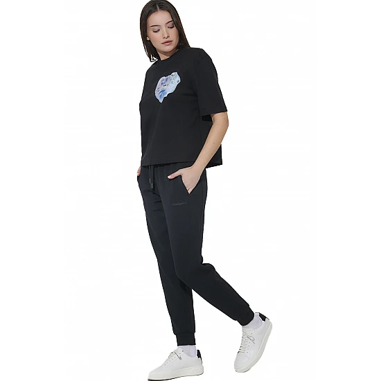 ΓΥΝΑΙΚΕΙΟ ΒΑΜΒΑΚΕΡΟ T-SHIRT Body Action 051624-01-BLACK