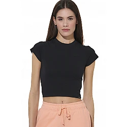 ΓΥΝΑΙΚΕΙΟ CROP T-SHIRT Body Action 051625-01-BLACK